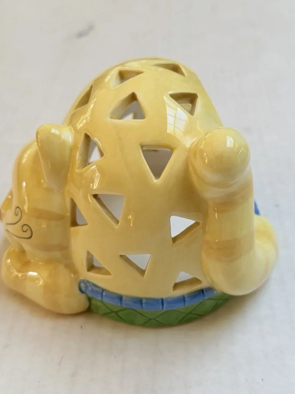 Cats‎ in the Cupboard Candle Holder 2000 Peter G Blank Yellow Vintage Decor Gift